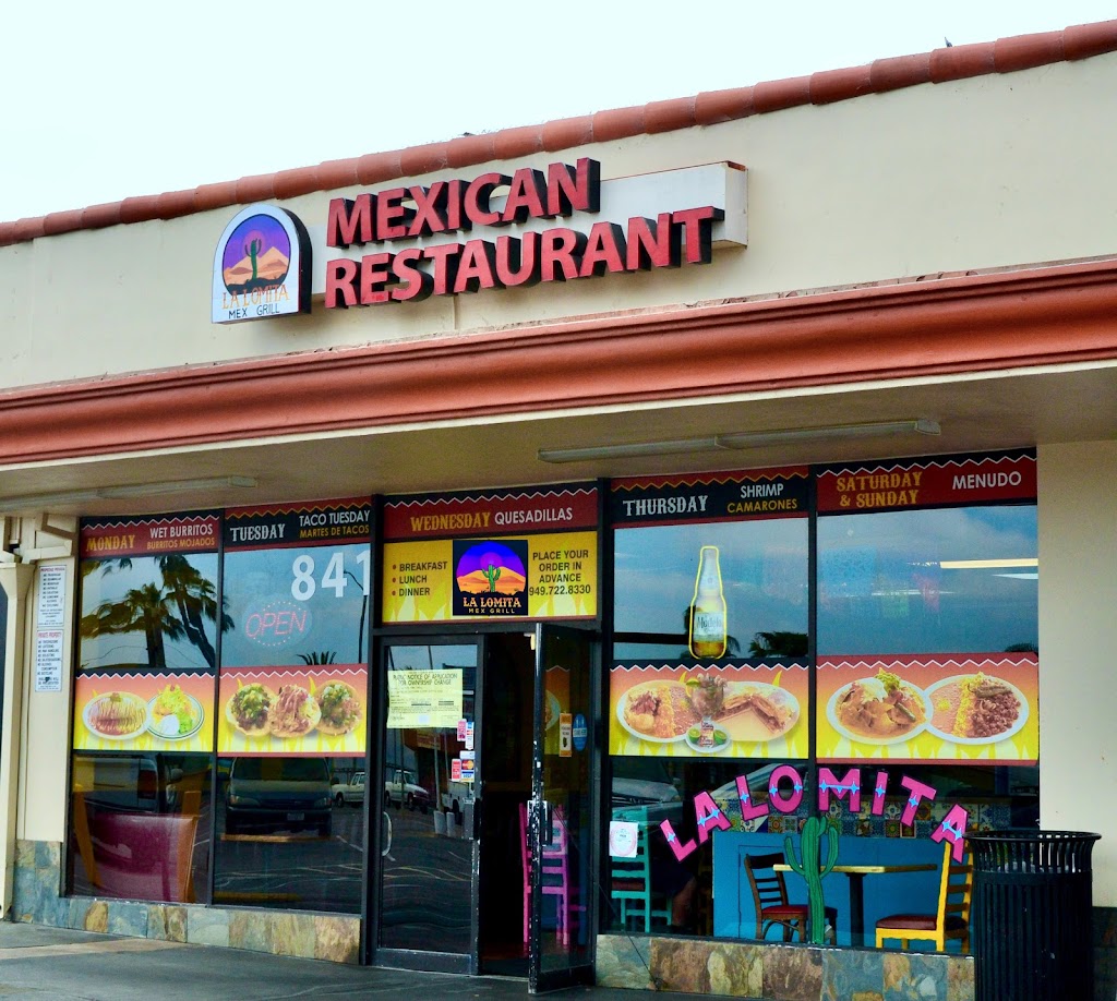 La Lomita Mex Grill | restaurant | 841 W 19th St, Costa Mesa, CA 92627, USA | 9497228330 OR +1 949-722-8330