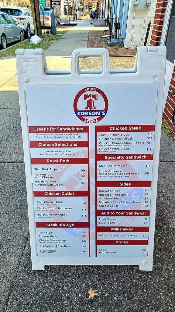 Corsons Steaks | restaurant | 14 Tanner St, Haddonfield, NJ 08033, USA | 8563540006 OR +1 856-354-0006