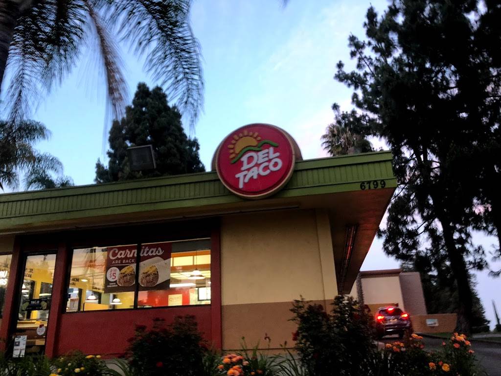 Del Taco | meal takeaway | 6799 Carnelian St, Rancho Cucamonga, CA 91701, USA | 9099801644 OR +1 909-980-1644