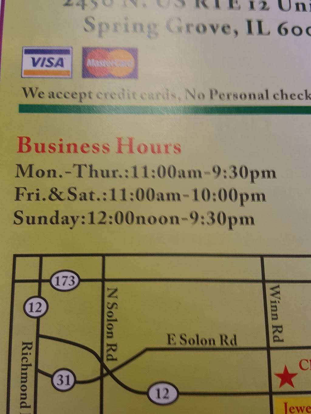 New China Taste | restaurant | 2450 US-12 unit m, Spring Grove, IL 60081, USA | 8156752728 OR +1 815-675-2728