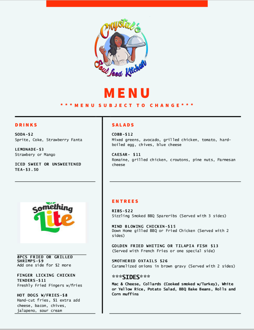 Crystalssoulfoodkitchen | restaurant | 2950 S Cobb Dr SE, Smyrna, GA 30080, USA | 6782490416 OR +1 678-249-0416