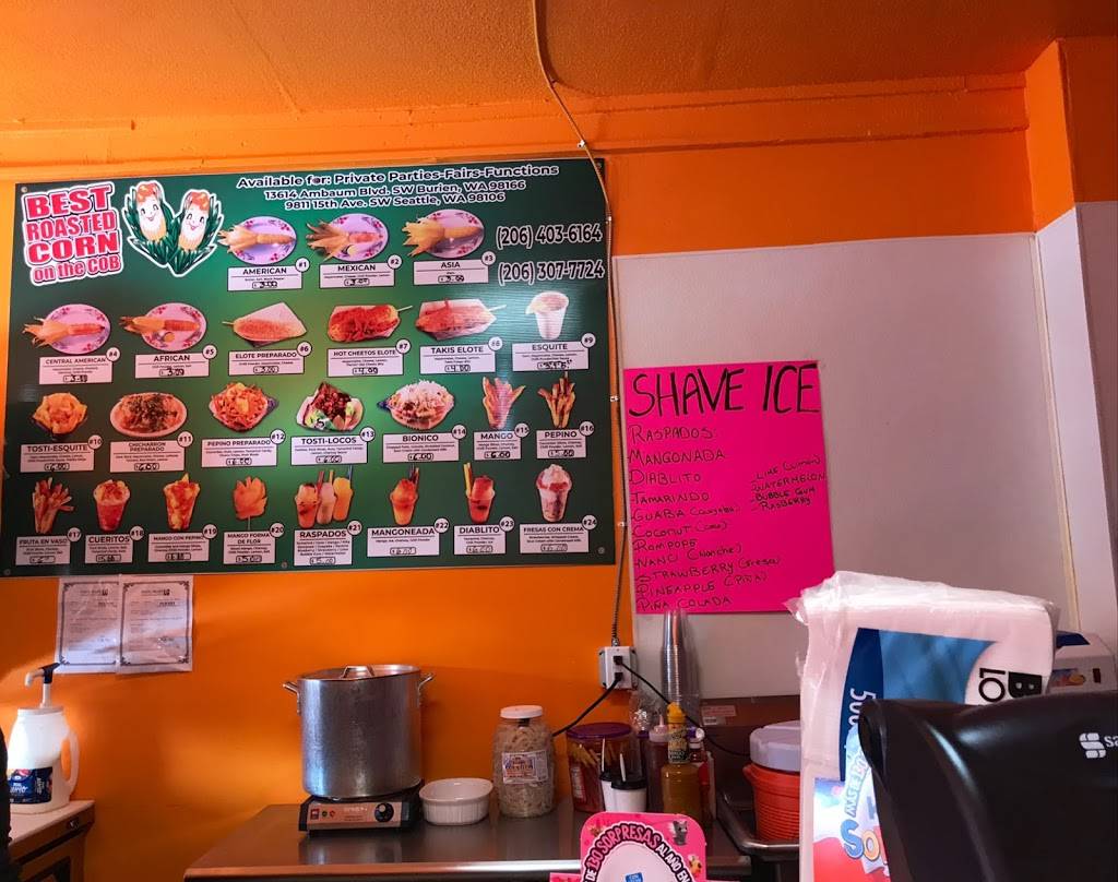 Roasted Corn Stand | restaurant | 13614 Ambaum Blvd SW, Seattle, WA 98166, USA | 2063077724 OR +1 206-307-7724