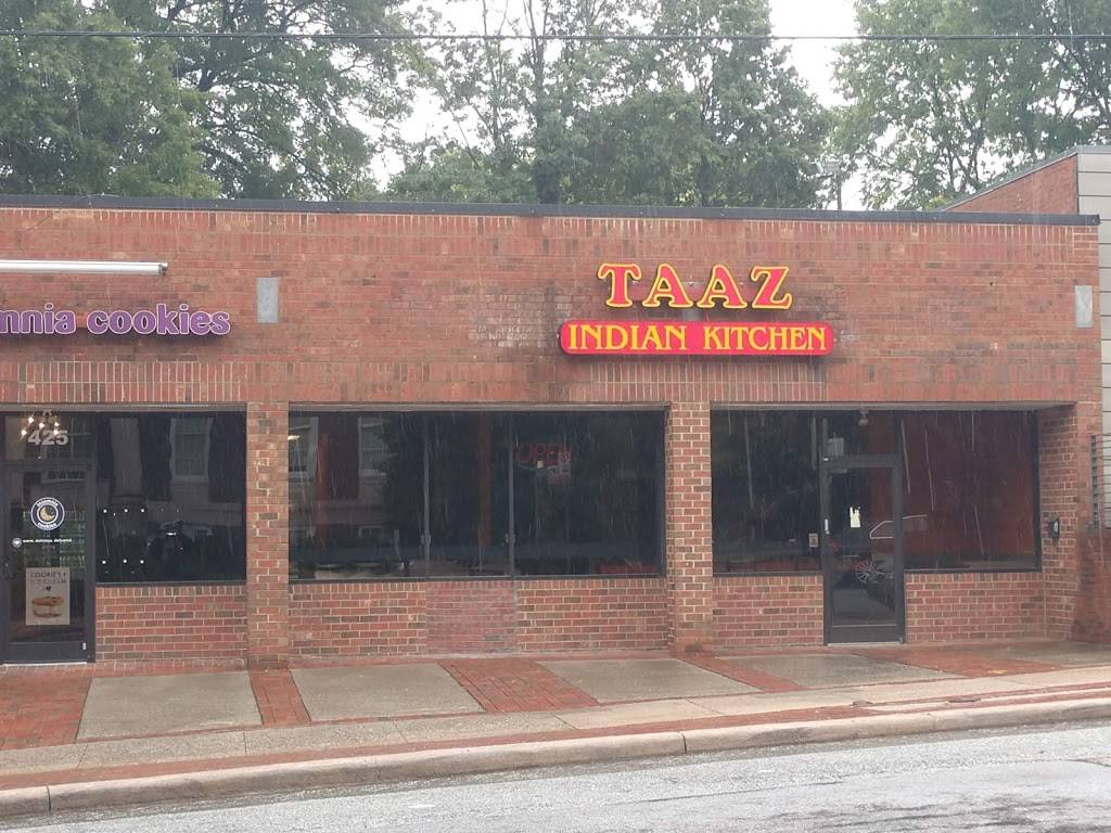 taaz Indian Kitchen | restaurant | 427 Tate St, Greensboro, NC 27403, USA | 3367630102 OR +1 336-763-0102