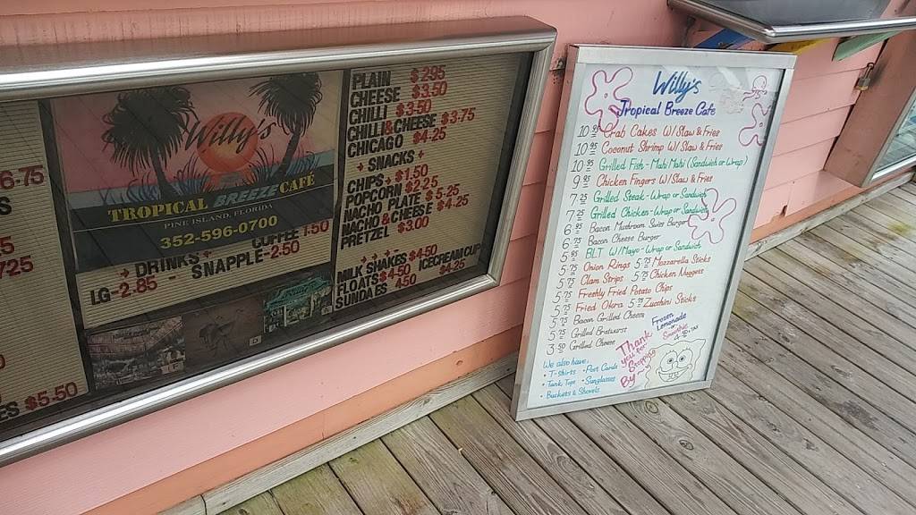 Willys Tropical Breeze Cafe | restaurant | 10800 Pine Island Dr, Spring Hill, FL 34607, USA | 3525960700 OR +1 352-596-0700
