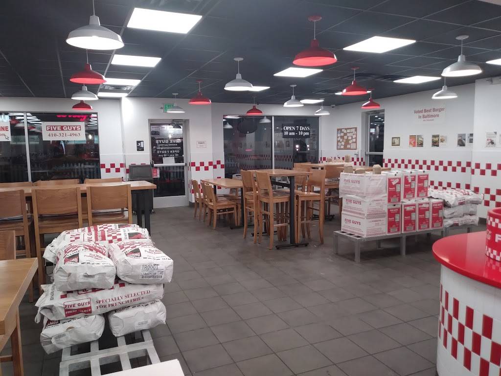 Five Guys | meal takeaway | 936 York Rd, Towson, MD 21204, USA | 4103214963 OR +1 410-321-4963