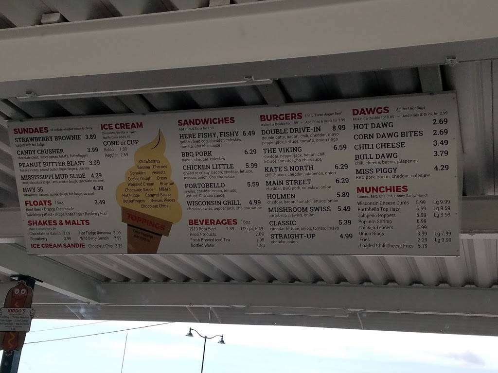 Kate’s North Drive-In | restaurant | 614 Co Hwy DH, Holmen, WI 54636, USA | 6085261111 OR +1 608-526-1111