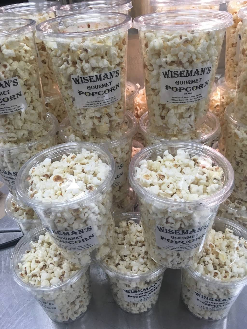 Wiseman’s Gourmet Popcorn | meal takeaway | 306 S White St, Wake Forest, NC 27587, USA | 5854095243 OR +1 585-409-5243