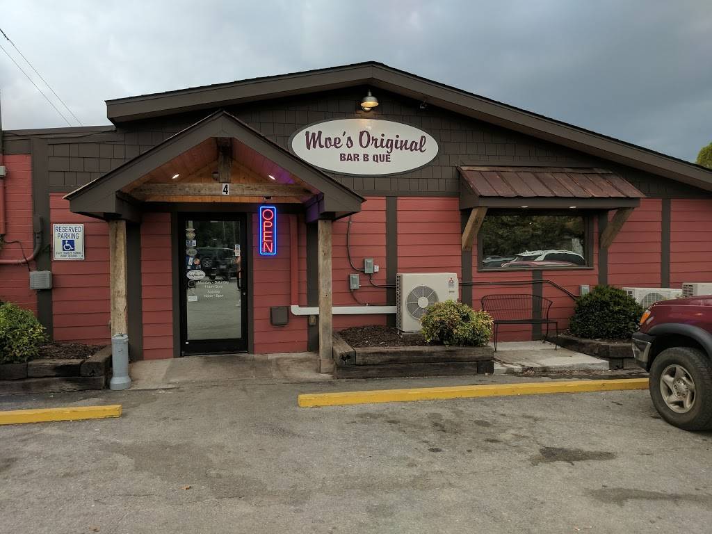 Moes Original Bar B Que | restaurant | 4 Sweeten Creek Rd, Asheville, NC 28803, USA | 8285058282 OR +1 828-505-8282