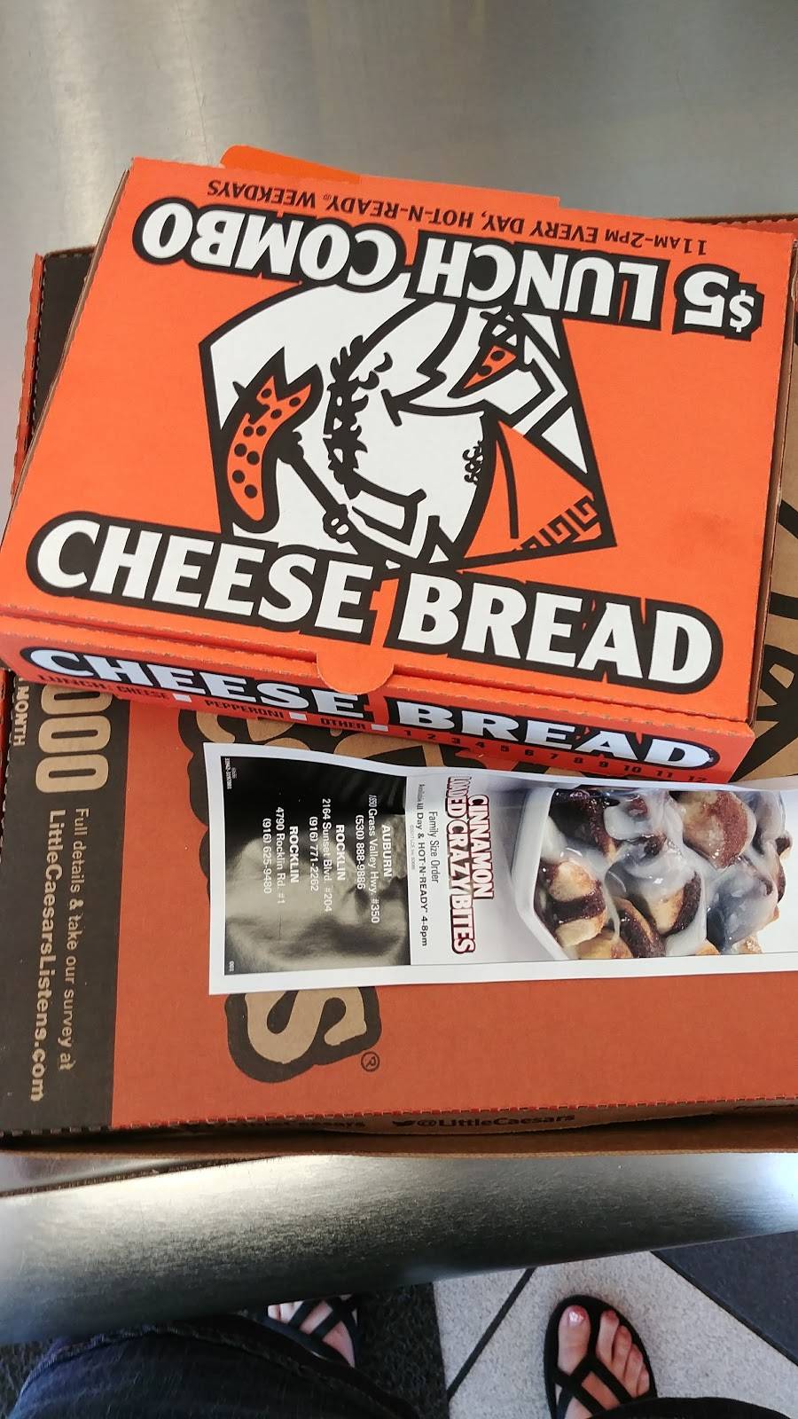 Little Caesars Pizza | meal takeaway | 4790 Rocklin Rd, Rocklin, CA 95677, USA | 9166259480 OR +1 916-625-9480