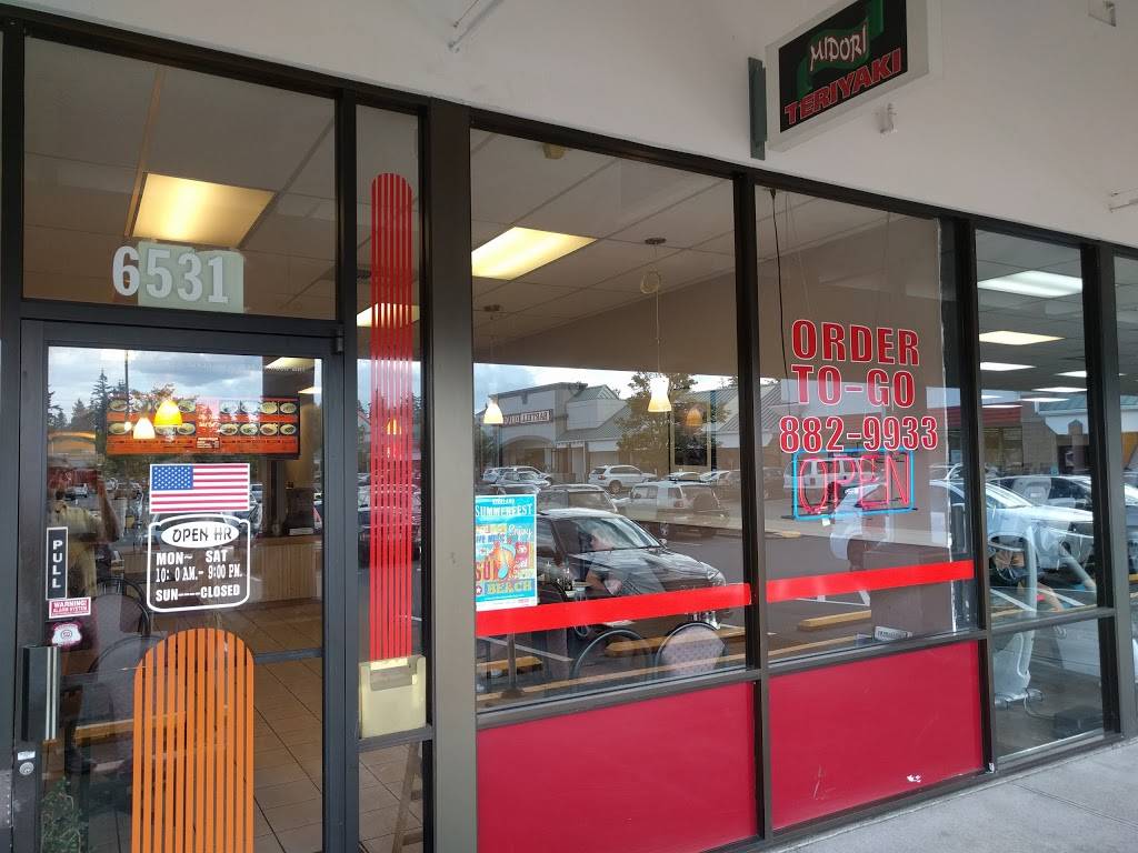 Midori Teriyaki | restaurant | 6531 132nd Ave NE, Kirkland, WA 98033, USA | 4258829933 OR +1 425-882-9933