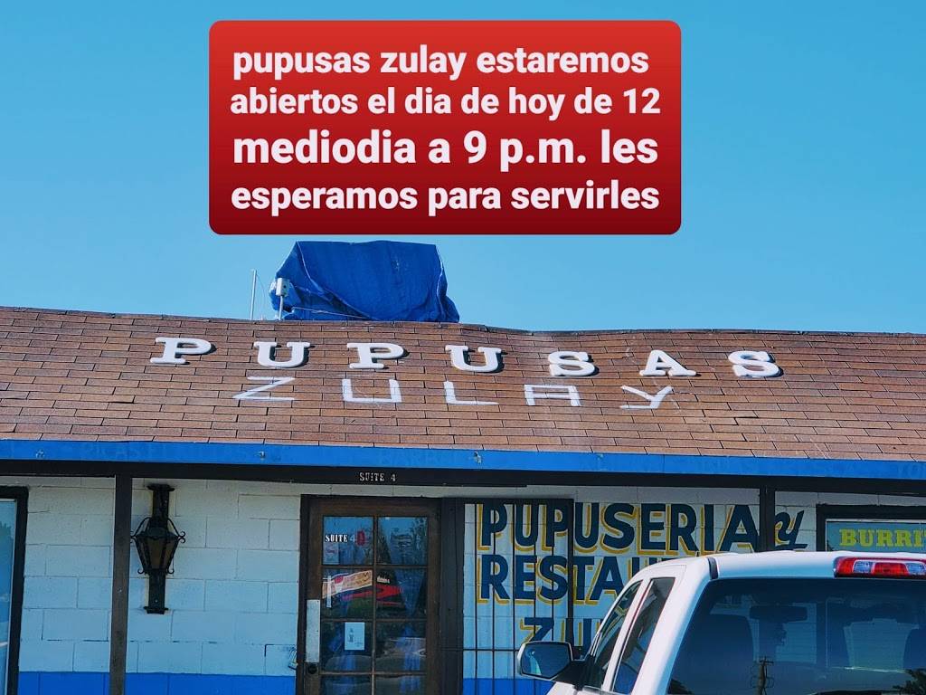 Pupuseria Y Restaurante Zulay | restaurant | 8901 Dyer St, El Paso, TX 79904, USA | 9158034770 OR +1 915-803-4770