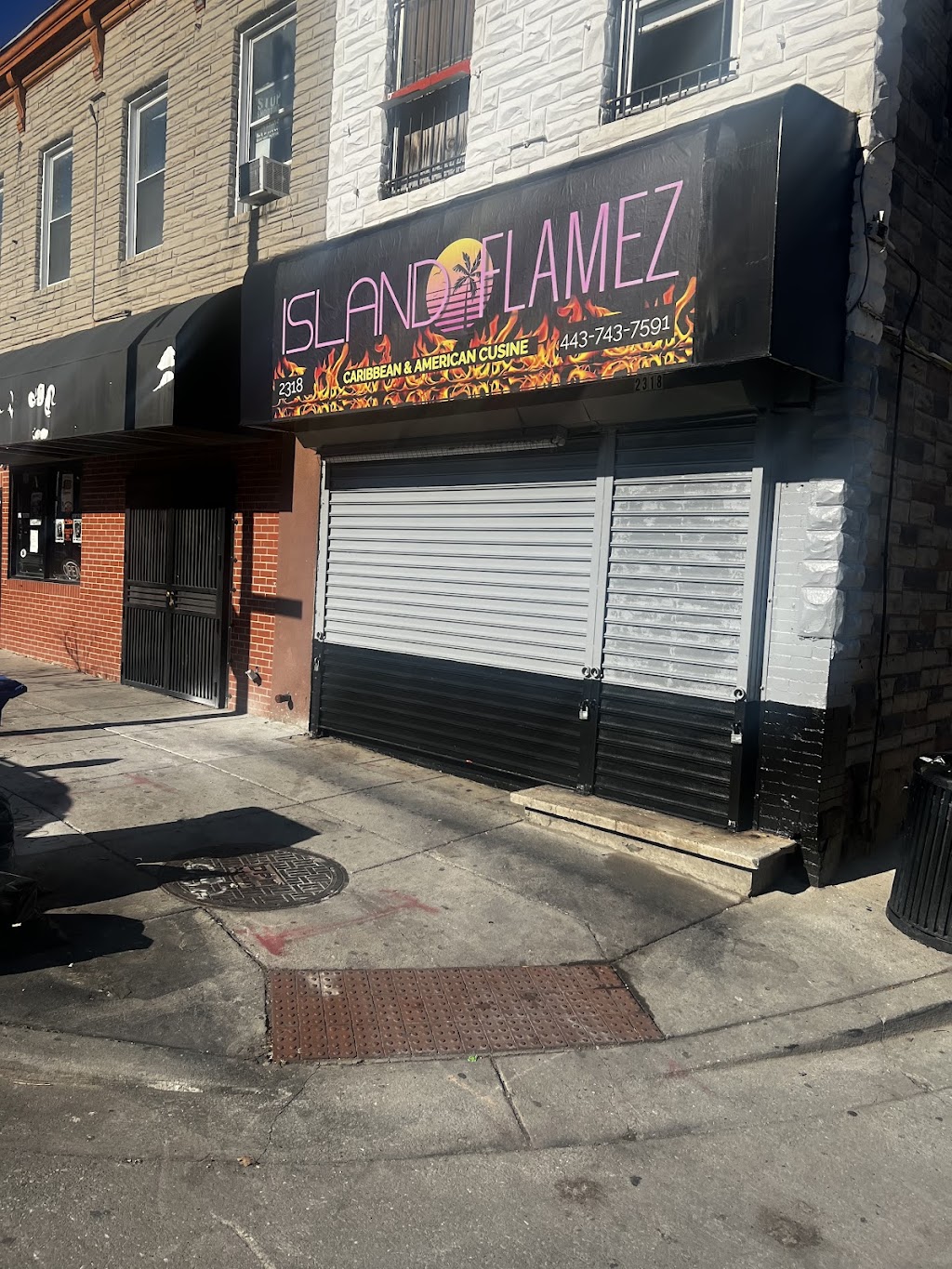 Island Flamez | restaurant | 2318 E Monument St, Baltimore, MD 21205, USA | 4437437159 OR +1 443-743-7159