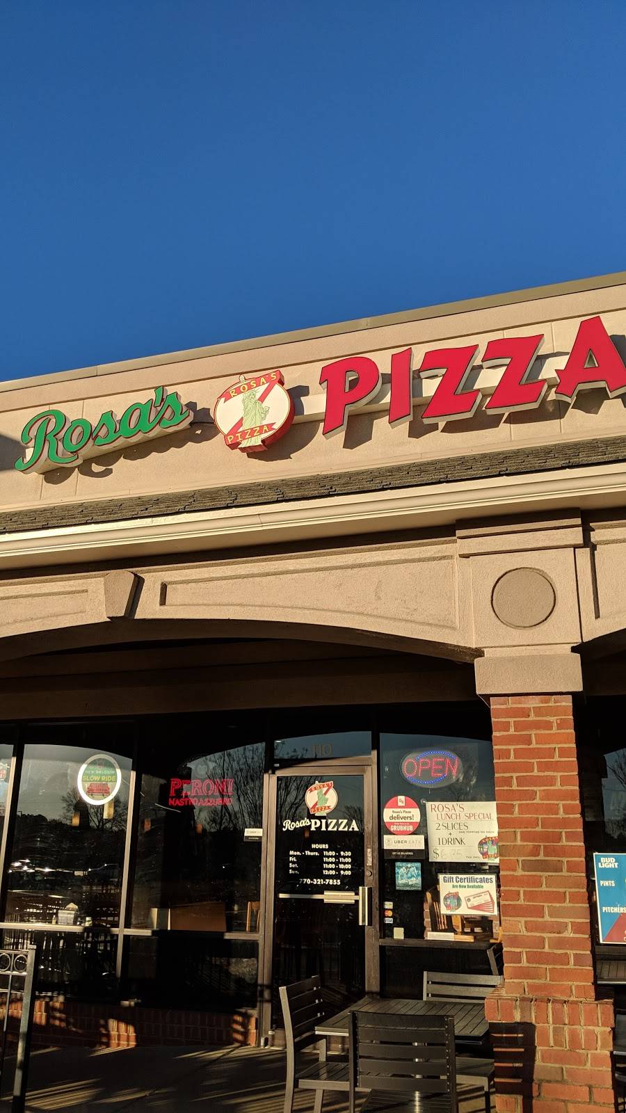Rosas Pizza | restaurant | 3605 Sandy Plains Rd, Marietta, GA 30066, USA | 7703217855 OR +1 770-321-7855
