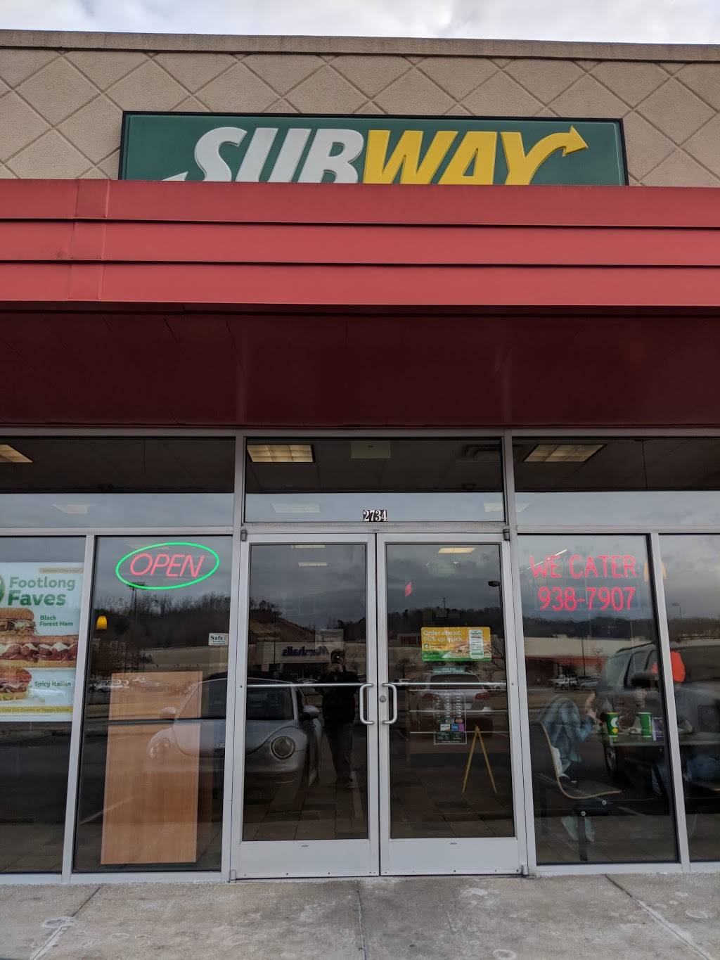 Subway Restaurants | restaurant | 2734 Schaad Rd, Knoxville, TN 37921, USA | 8659387907 OR +1 865-938-7907