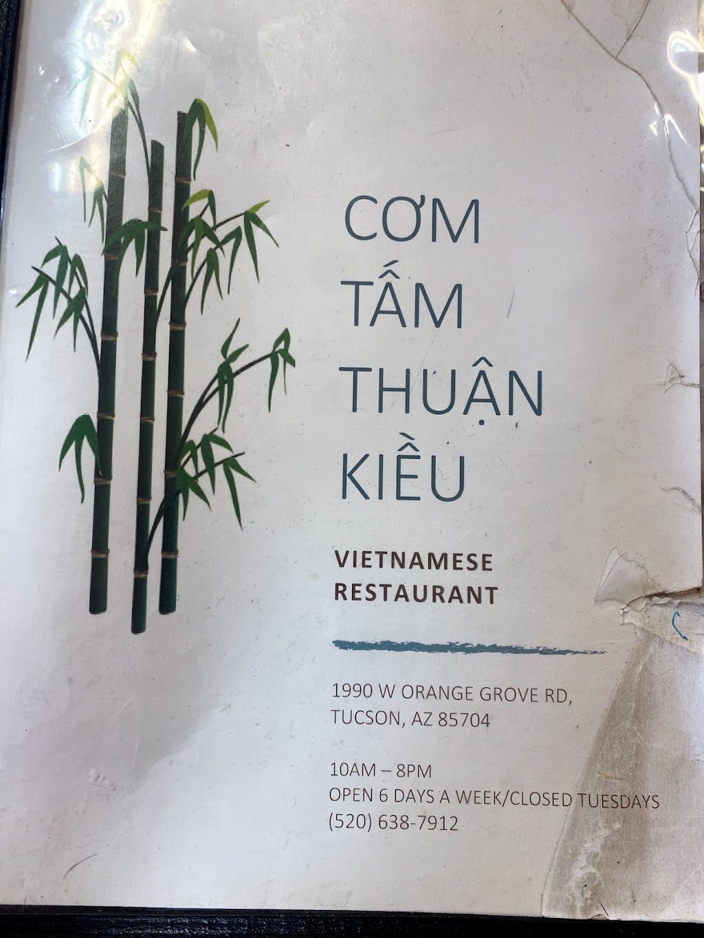 Com Tam Thuan Kieu Restaurant | restaurant | 1990 W Orange Grove Rd, Tucson, AZ 85704, USA | 5206387912 OR +1 520-638-7912