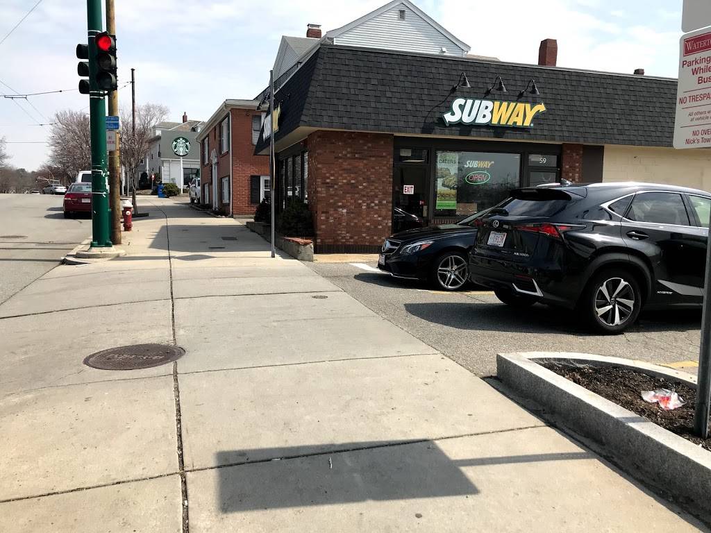 Subway | restaurant | 59 Mt Auburn St, Watertown, MA 02472, USA | 6177440589 OR +1 617-744-0589