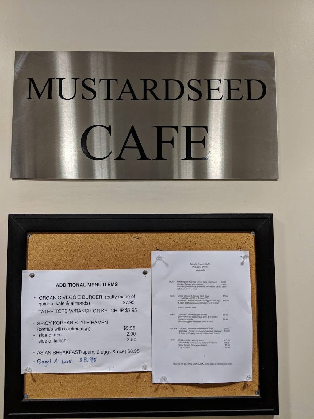 Mustard Seed Cafe | cafe | 1200 5th Ave, Seattle, WA 98101, USA | 2066232259 OR +1 206-623-2259