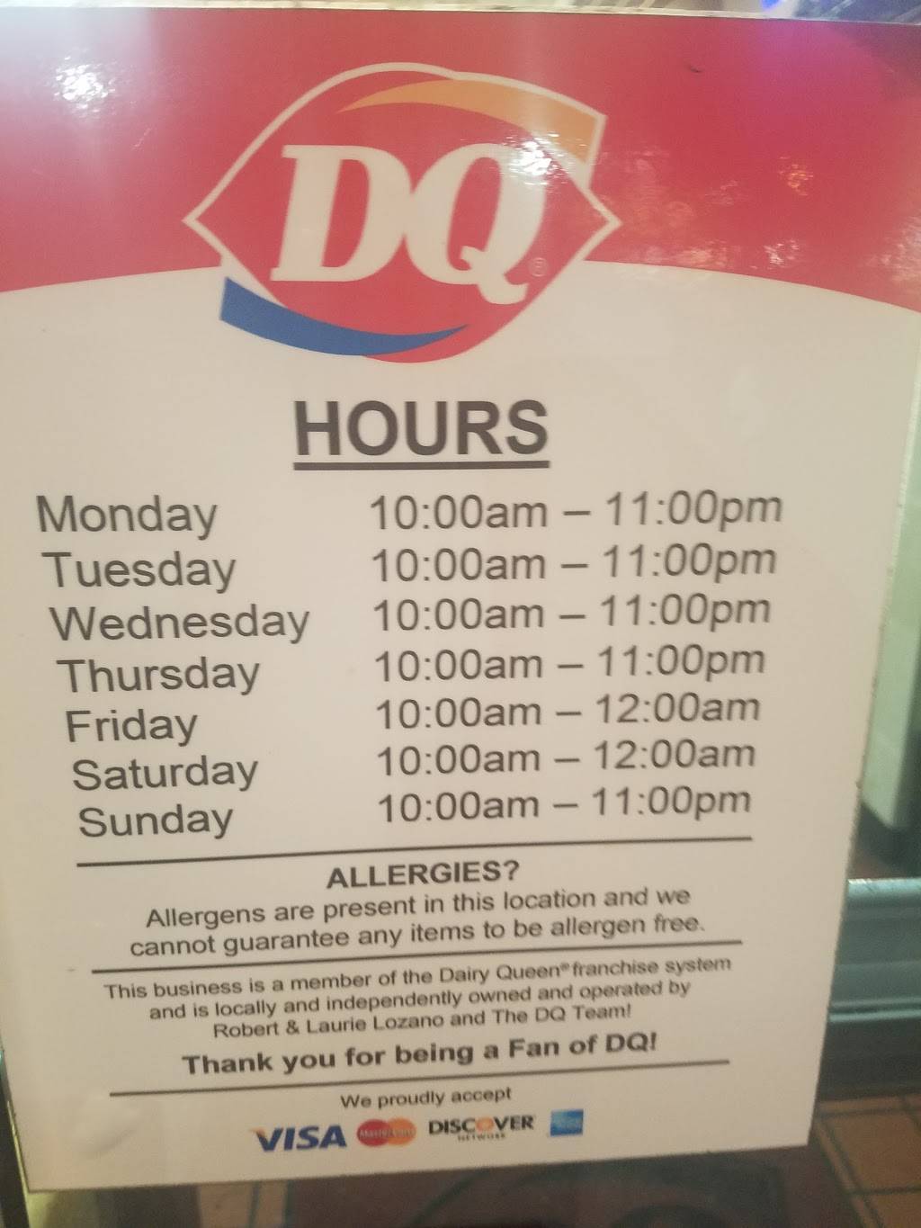 Dairy Queen Store | restaurant | 5002 Greenwood Dr, Corpus Christi, TX 78416, USA | 3618542077 OR +1 361-854-2077