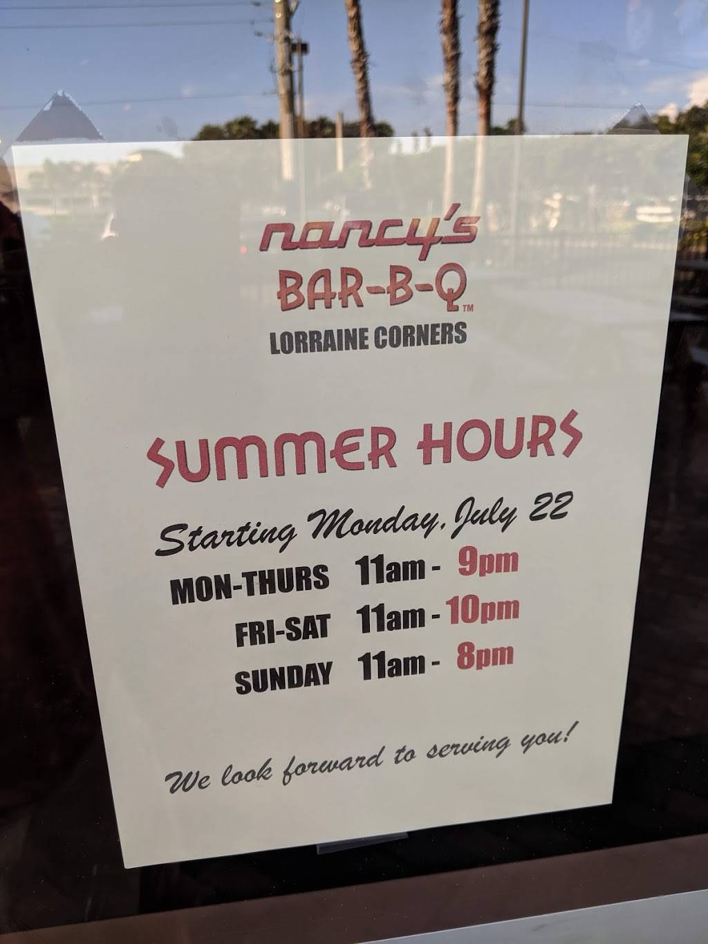 Nancys Bar-B-Q at Lorraine Corners | restaurant | 14475 E State Rd 70, Lakewood Ranch, FL 34202, USA | 9419992390 OR +1 941-999-2390