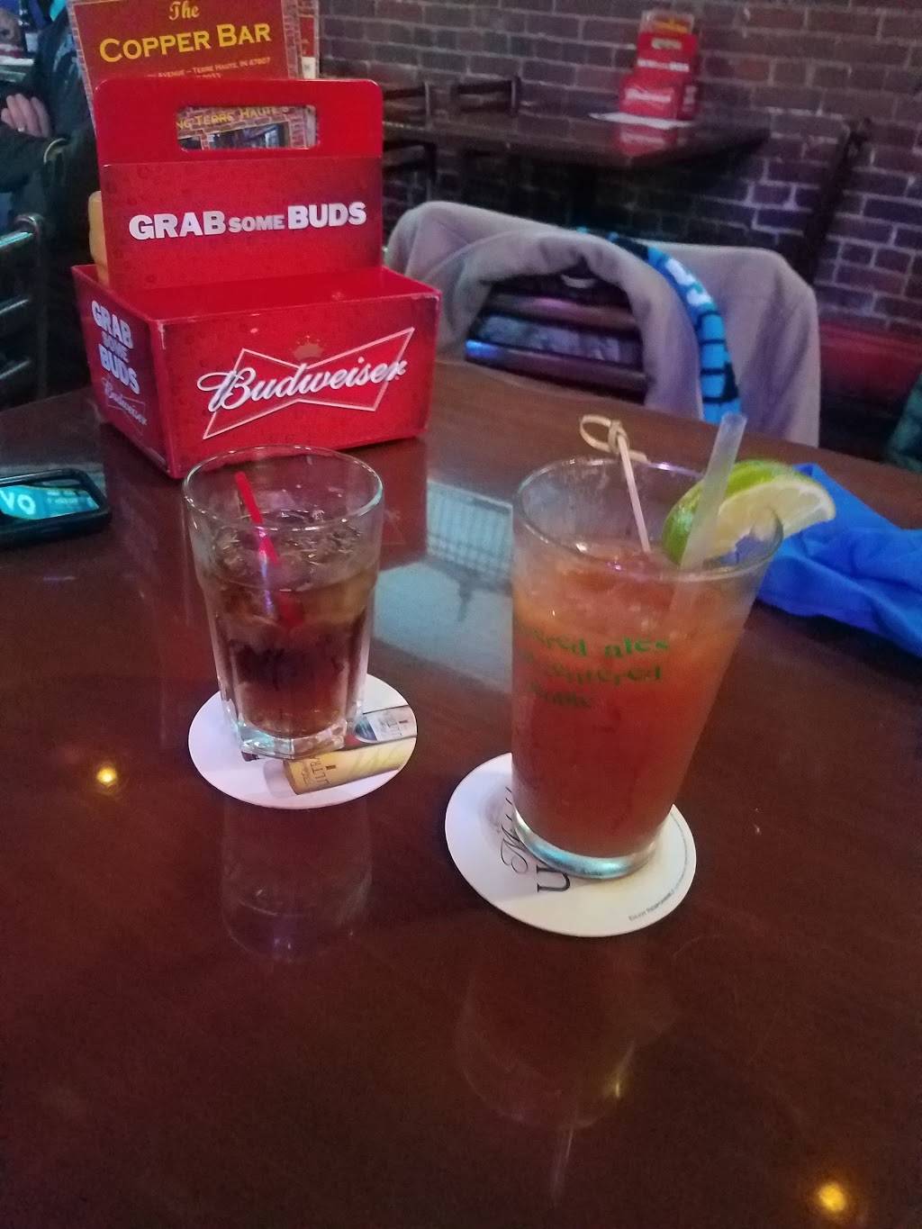The Copper Bar | restaurant | 810 Wabash Ave, Terre Haute, IN 47807, USA | 8122380033 OR +1 812-238-0033