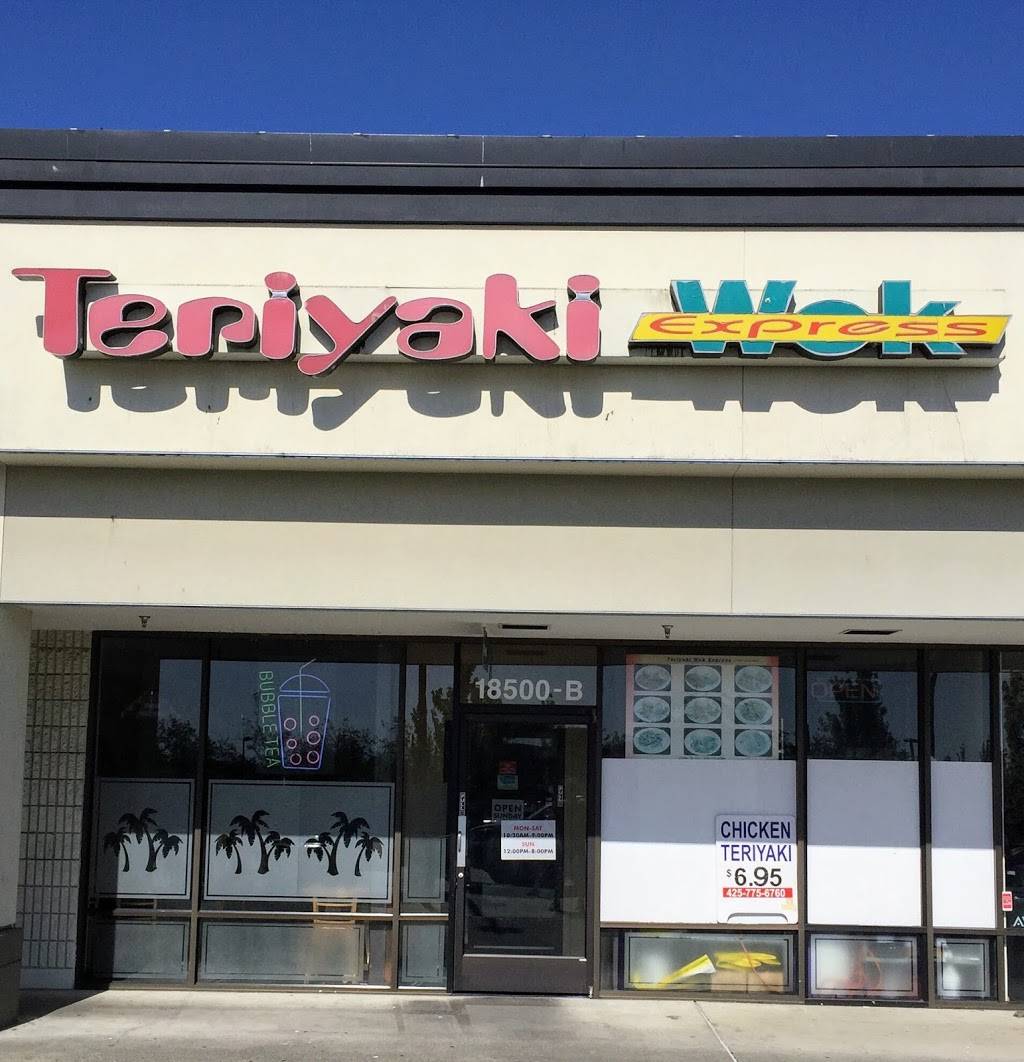 Teriyaki Wok Express | restaurant | 18500 33rd Ave W B, Lynnwood, WA 98037, USA | 4257756760 OR +1 425-775-6760