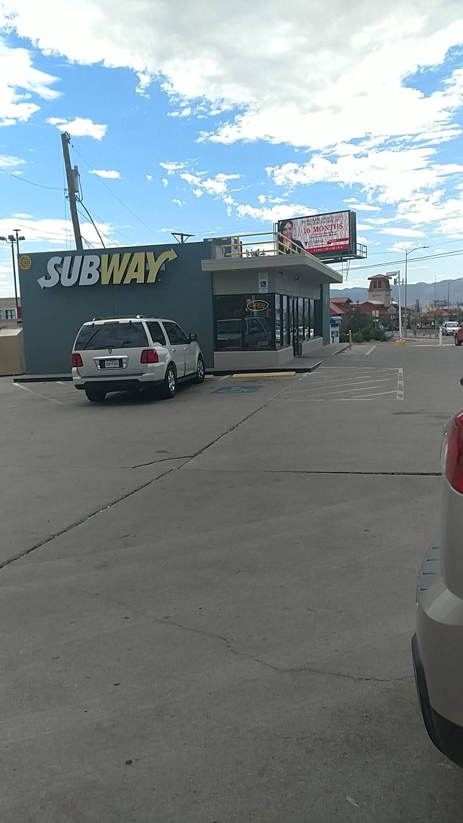 Subway | meal takeaway | 2850 Montana Ave, El Paso, TX 79903, USA | 9155649918 OR +1 915-564-9918