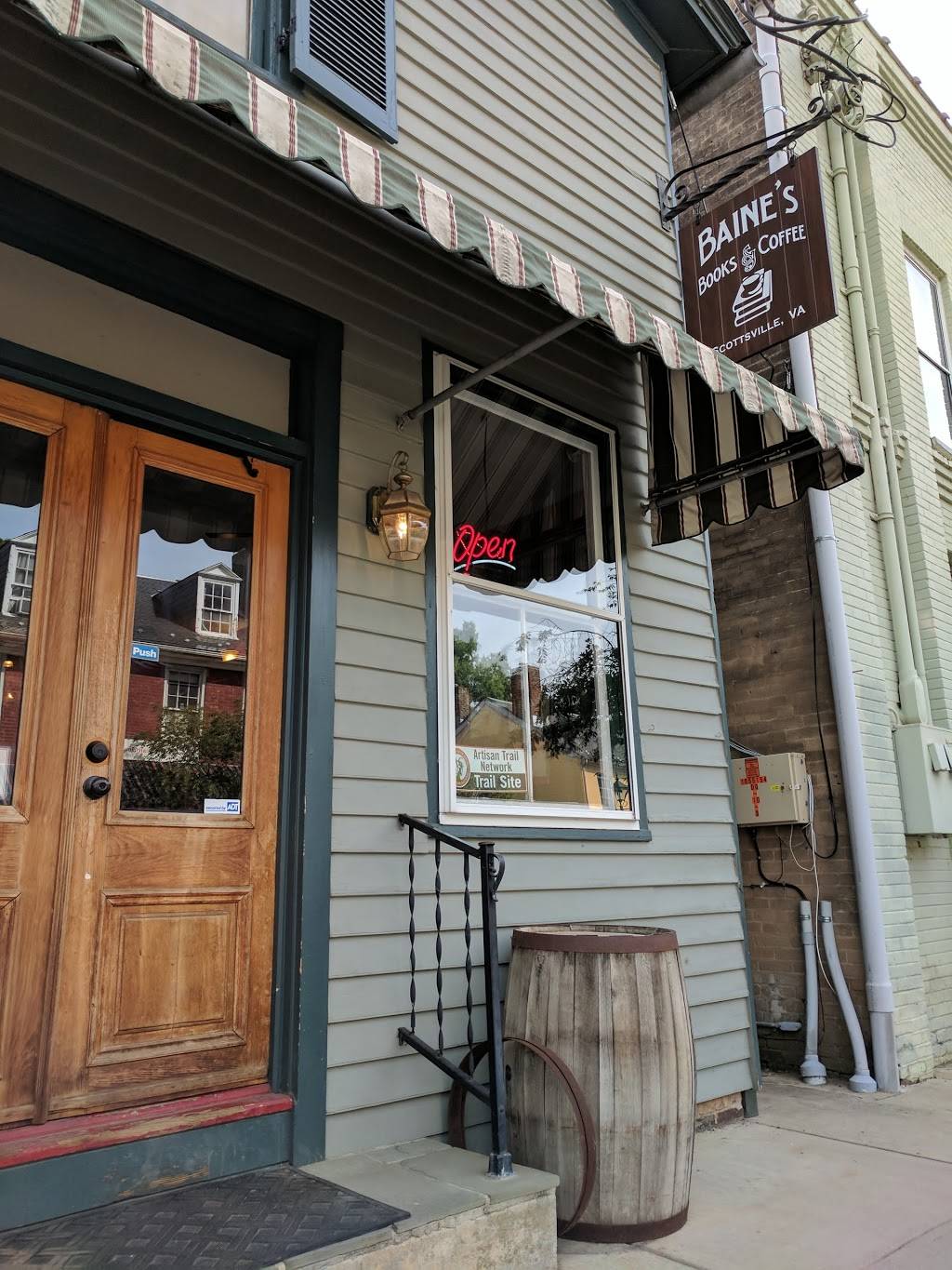 Baines Books & Coffee | cafe | 485 Valley St, Scottsville, VA 24590, USA | 4342863577 OR +1 434-286-3577