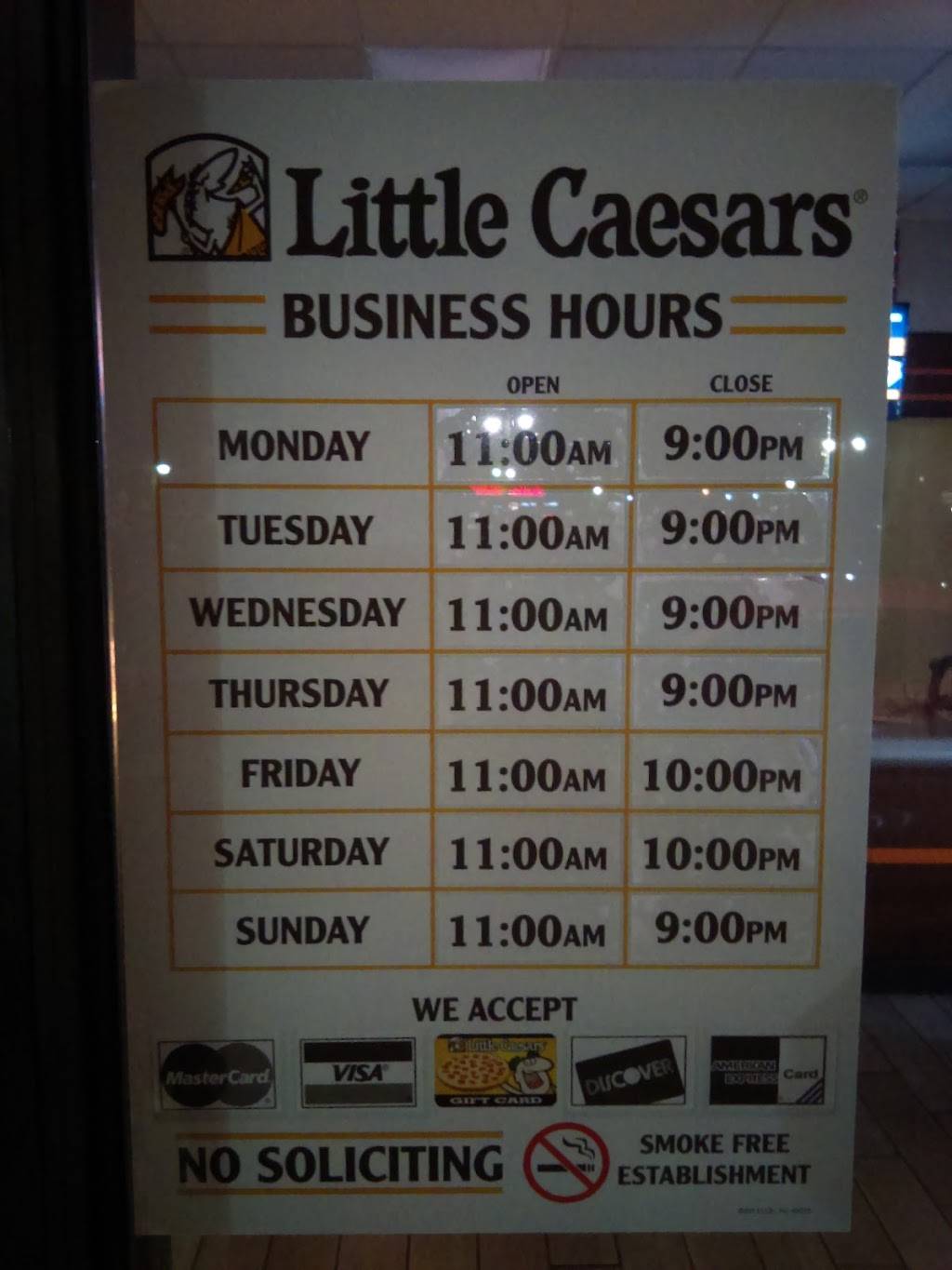Little Caesars Pizza | meal takeaway | 22045 Enterprise St, Sterling, VA 20164, USA | 5714340070 OR +1 571-434-0070