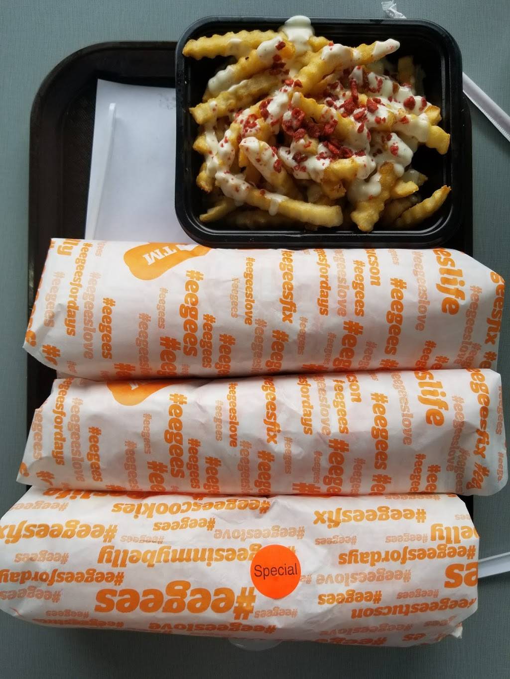 Eegees | restaurant | 8160 N Courtney Page Way, Tucson, AZ 85743, USA | 5205724720 OR +1 520-572-4720