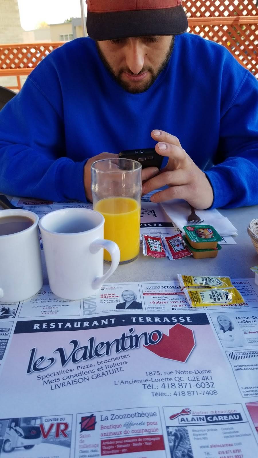 Restaurant Le Valentino Enr | restaurant | 1875 Rue Notre Dame, LAncienne-Lorette, QC G2E 4K1, Canada | 4188716032 OR +1 418-871-6032