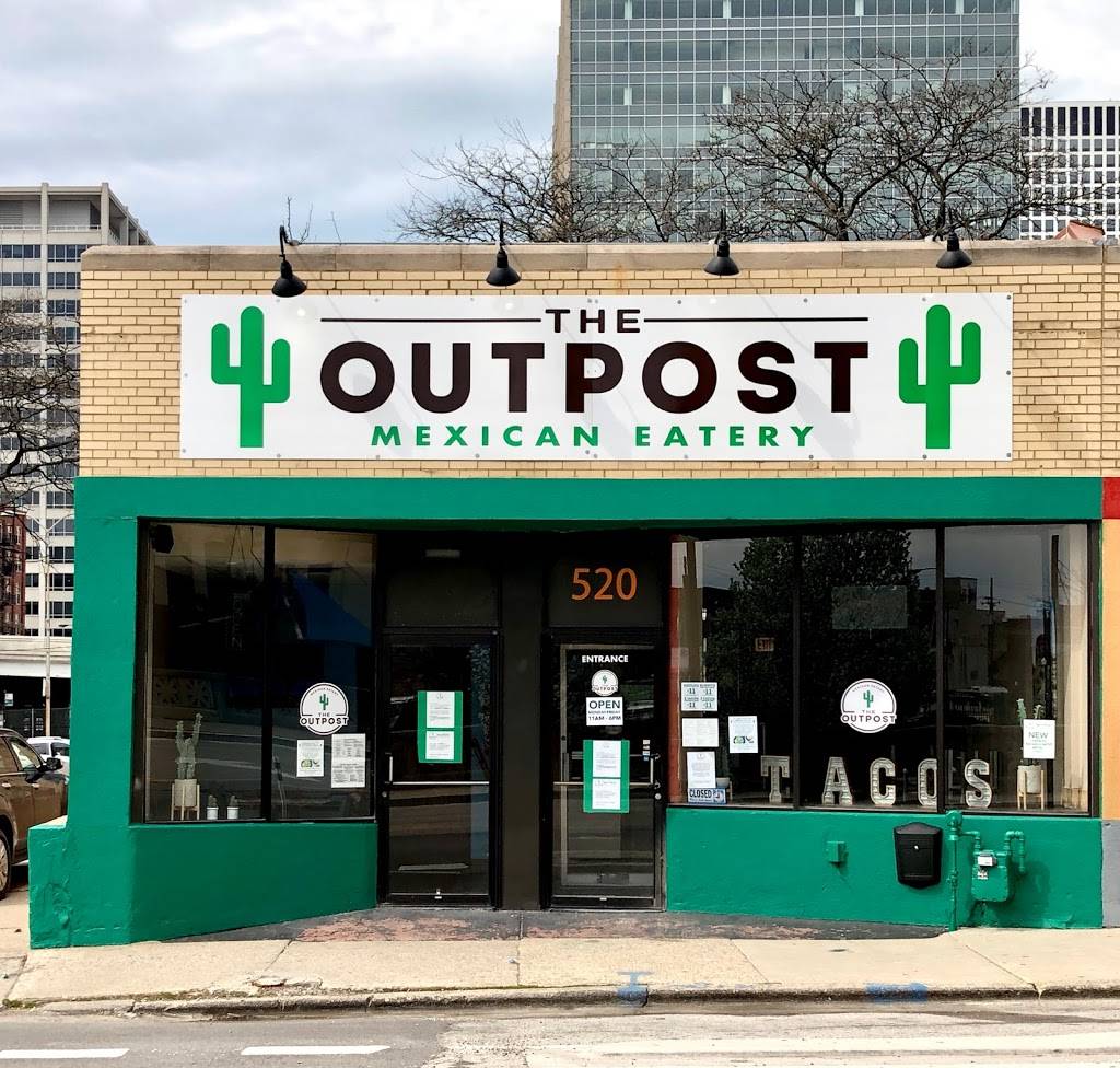 the Outpost Mexican Eatery | meal takeaway | 520 W Harrison St, Chicago, IL 60607, USA | 3128775449 OR +1 312-877-5449