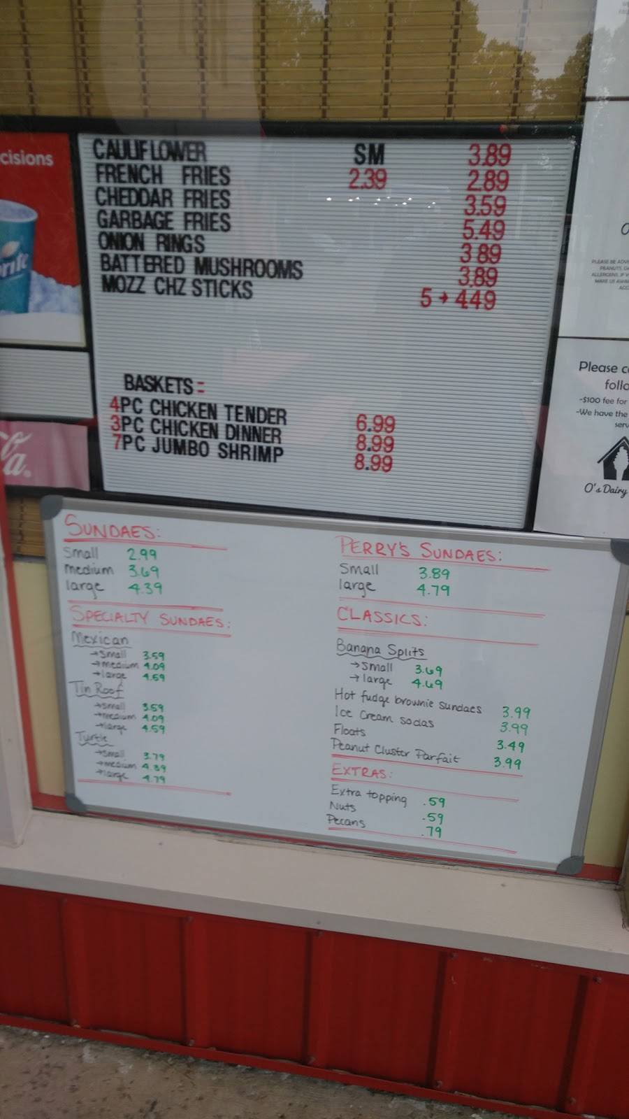 Os Dairy Hut | restaurant | 16358 Harmonsburg Rd, Meadville, PA 16335, USA | 8147244308 OR +1 814-724-4308