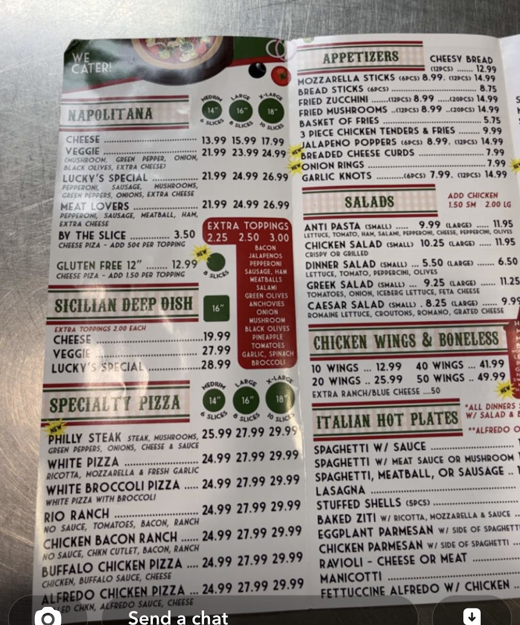 Luckys Pizza | restaurant | 20283 N Lake Pleasant Rd #110, Peoria, AZ 85382, USA | 6235666770 OR +1 623-566-6770