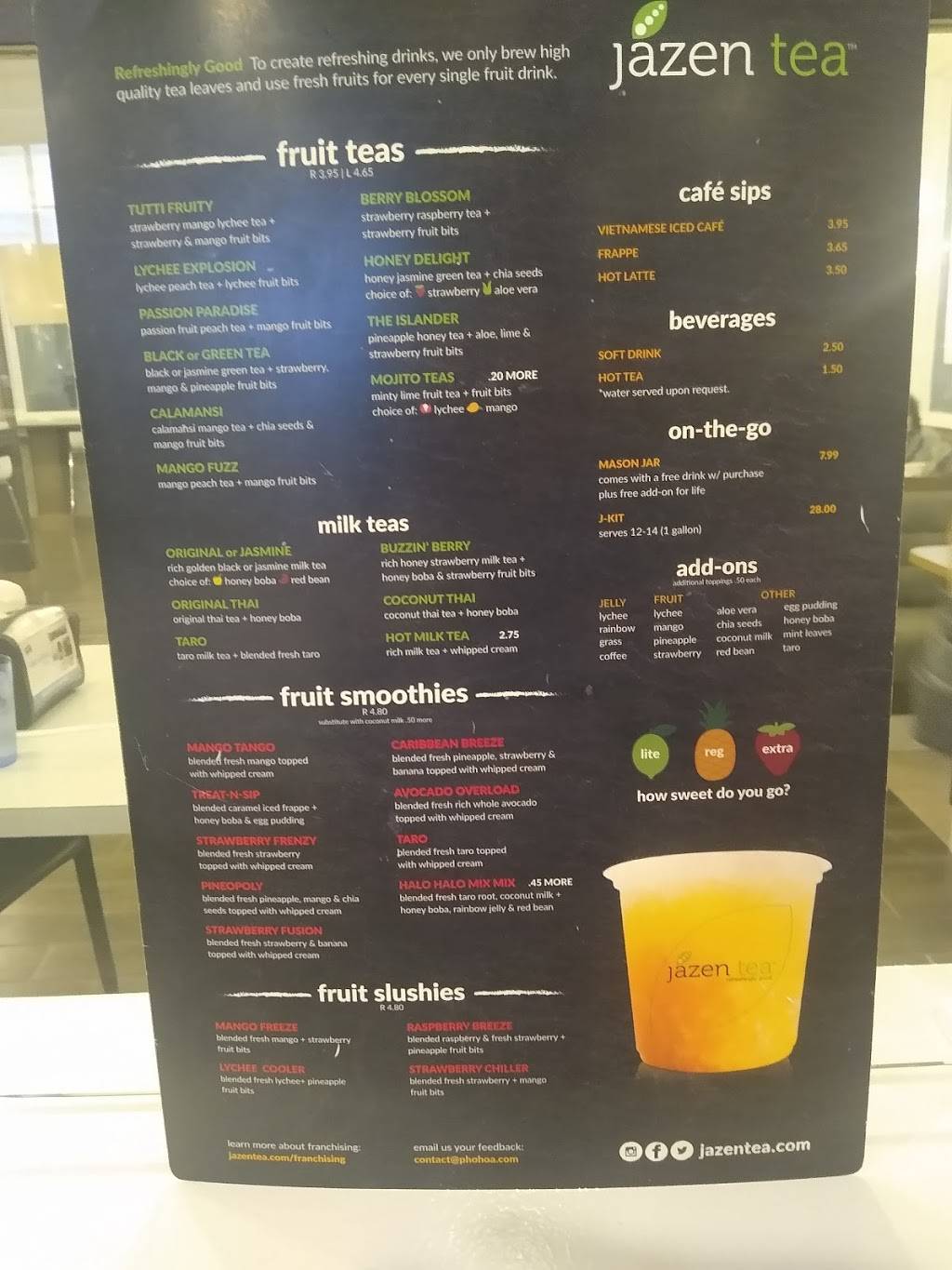 Pho Hoa and Jazen Tea | restaurant | 7800 E Ridge Rd, Hobart, IN 46342, USA | 2199631600 OR +1 219-963-1600