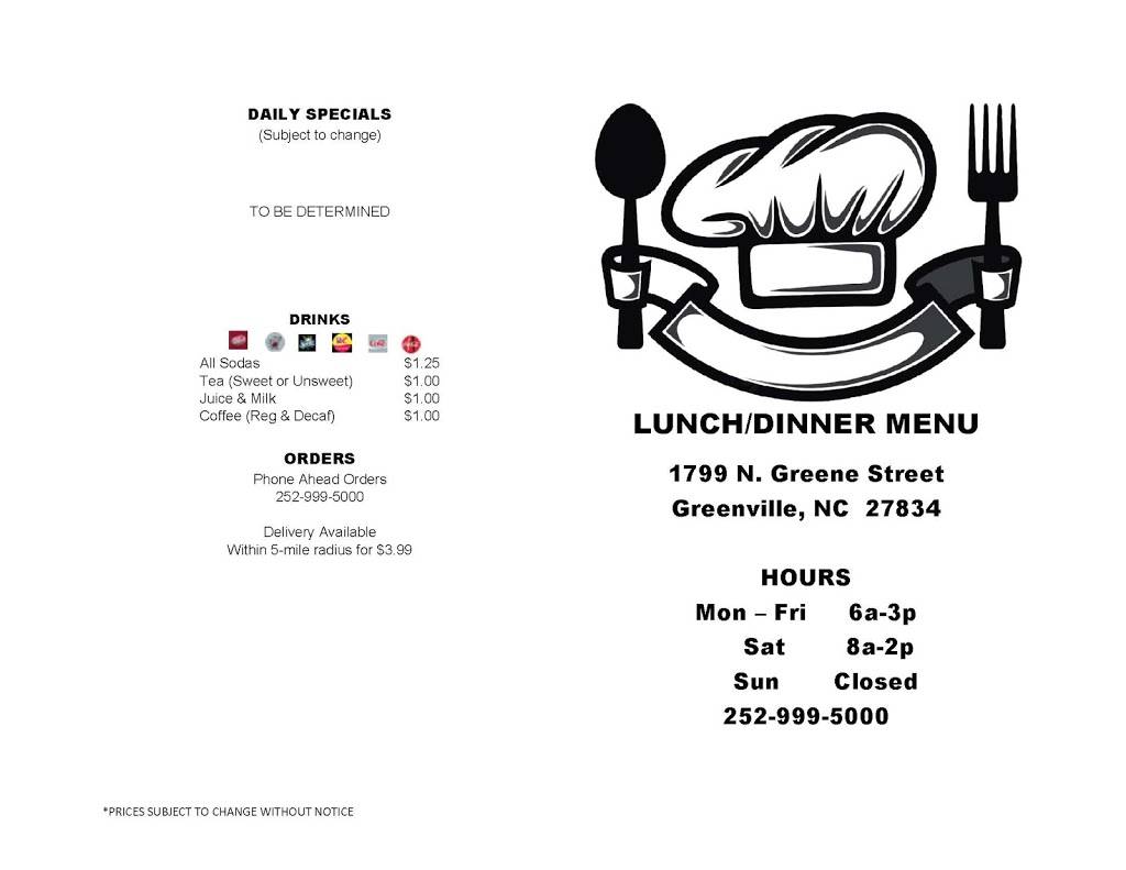 Tipps Takeout | restaurant | 1799 N Greene St, Greenville, NC 27834, USA | 2529995000 OR +1 252-999-5000