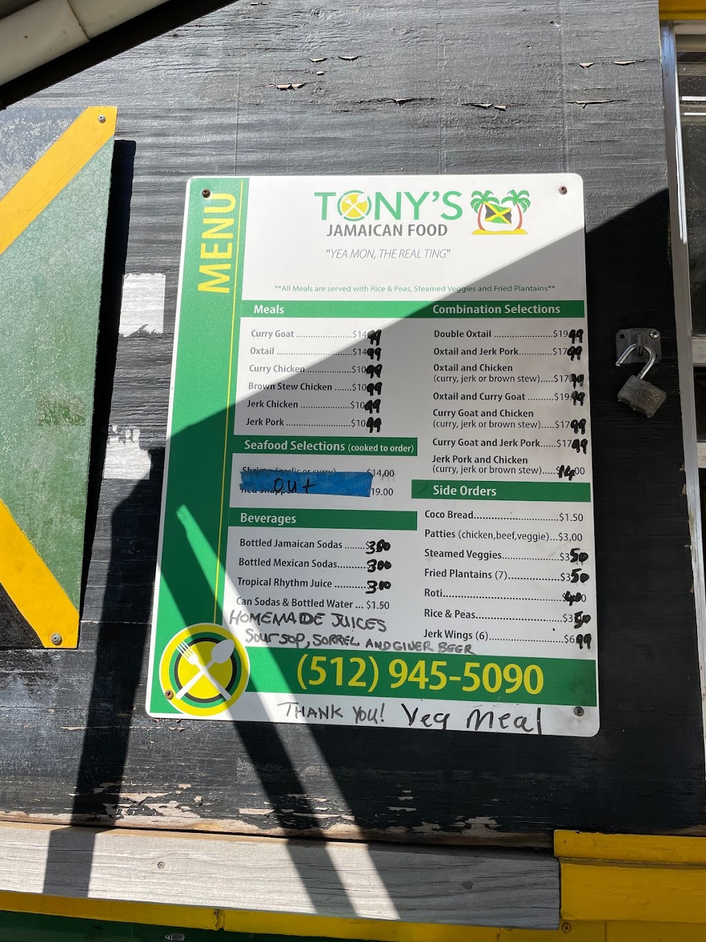 Tonys Jamaican Food | restaurant | 1200 E 11th St, Austin, TX 78702, USA | 5129455090 OR +1 512-945-5090