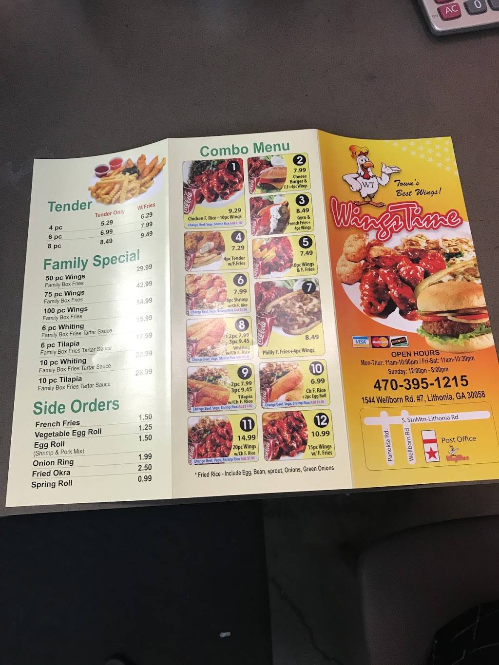 Wingstime | restaurant | 1544 Wellborn Rd, Lithonia, GA 30058, USA | 4703951215 OR +1 470-395-1215