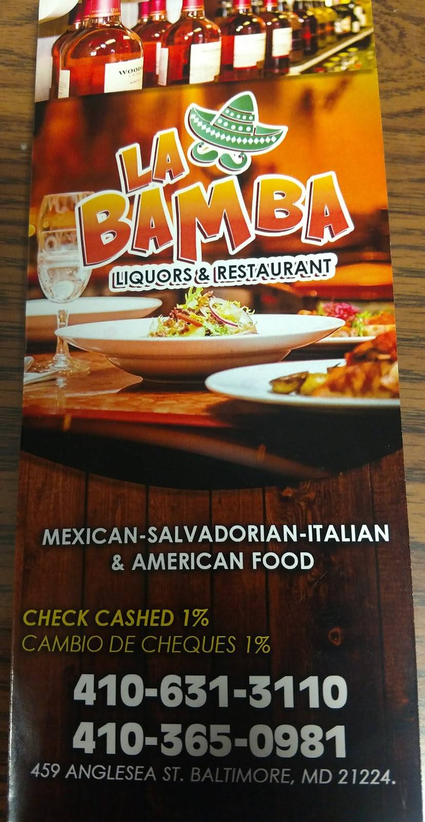 La Bamba Restaurant | restaurant | 2706, 459 Anglesea St, Baltimore, MD 21224, USA | 4434389165 OR +1 443-438-9165