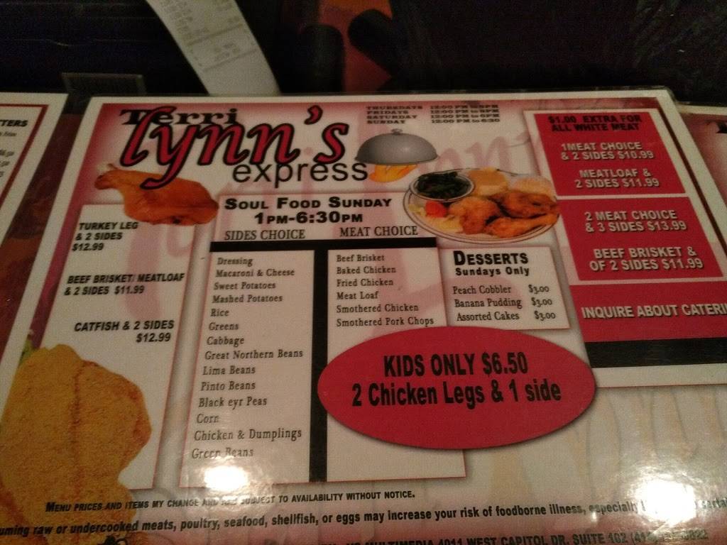 TerriLynns Express | restaurant | 10704 W Hampton Ave, Milwaukee, WI 53225, USA | 4144641111 OR +1 414-464-1111