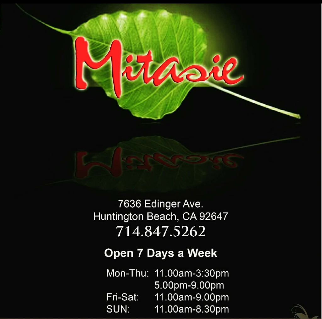 Mitasie3 | restaurant | 7636 Edinger Ave, Huntington Beach, CA 92647, USA | 7148475262 OR +1 714-847-5262