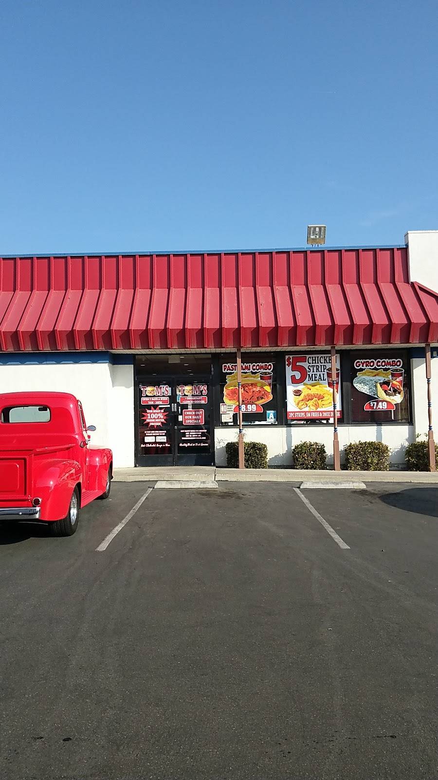 Toms Burgers | restaurant | 100 E Roberts Ln, Bakersfield, CA 93308, USA | 6613921565 OR +1 661-392-1565