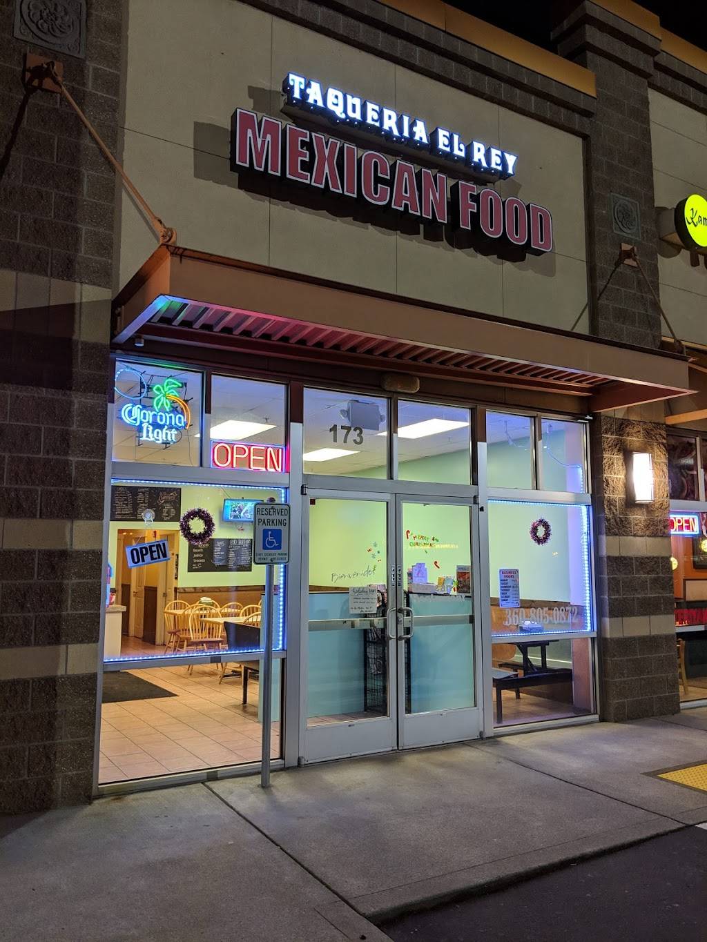 Taqueria El Rey and Restaurant | restaurant | 19191 US-2 #173, Monroe, WA 98272, USA | 3608050872 OR +1 360-805-0872