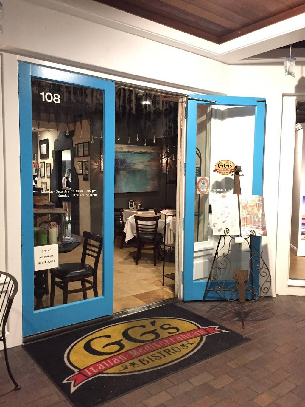 GGs Bistro | restaurant | 540 S Coast Hwy #108, Laguna Beach, CA 92651, USA | 9494949306 OR +1 949-494-9306