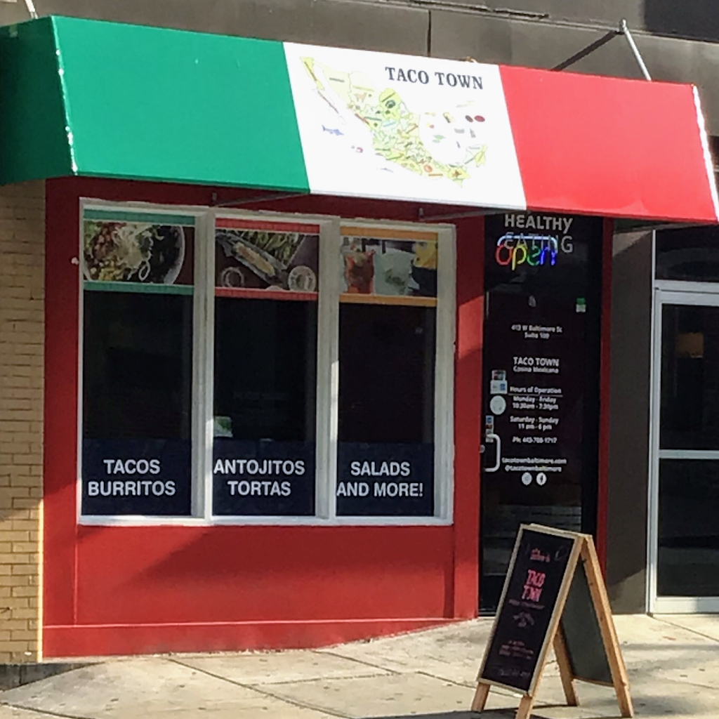 Taco Town Baltimore | restaurant | 413 W Baltimore St, Baltimore, MD 21201, USA | 4437081717 OR +1 443-708-1717