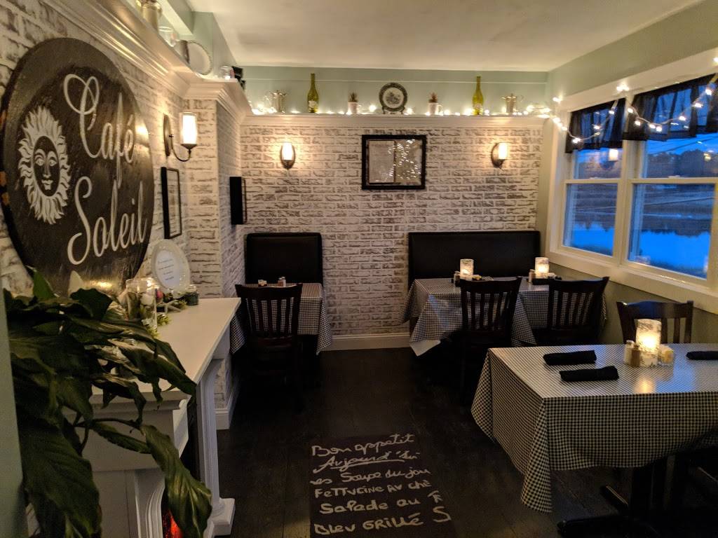 Cafe Soleil | cafe | 241 Main St, Wareham, MA 02571, USA | 5083640488 OR +1 508-364-0488