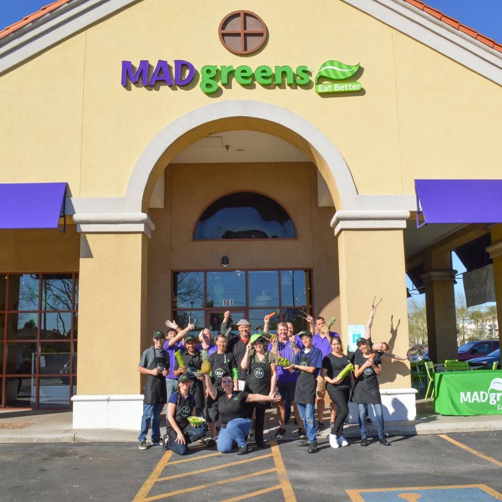 MAD Greens - Dana Park Village Shops | restaurant | 1940 S Val Vista Dr Ste 101, Mesa, AZ 85204, USA | 6232150622 OR +1 623-215-0622