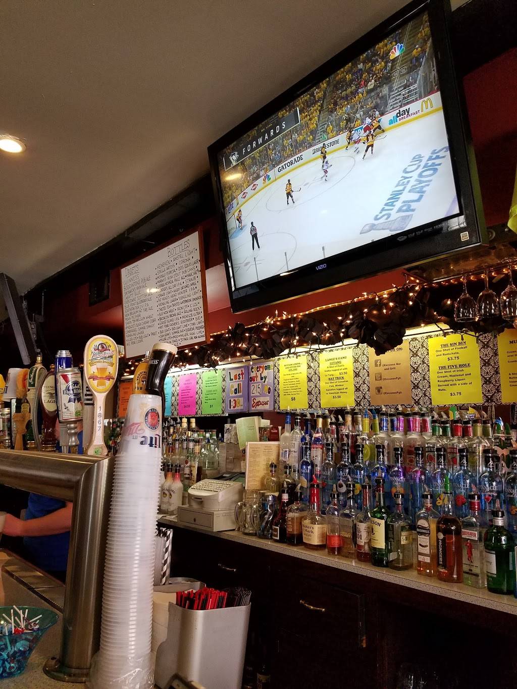 Excuses Bar & Grill | restaurant | 2526 E Carson St, Pittsburgh, PA 15203, USA | 4124314090 OR +1 412-431-4090