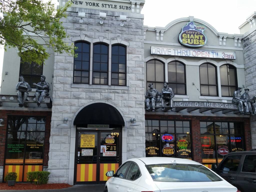 Larrys Giant Subs | meal takeaway | 4479 Deerwood Lake Pkwy #1, Jacksonville, FL 32216, USA | 9044254060 OR +1 904-425-4060