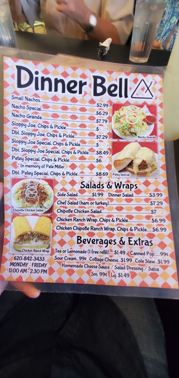 Dinner Bell | restaurant | 611 N Ll and G Ave, Anthony, KS 67003, USA | 6208422047 OR +1 620-842-2047