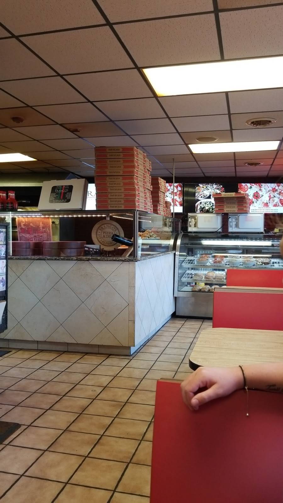 Francos Pizza & Italian Deli | restaurant | 411 Trenton Rd, Utica, NY 13502, USA | 3157246232 OR +1 315-724-6232